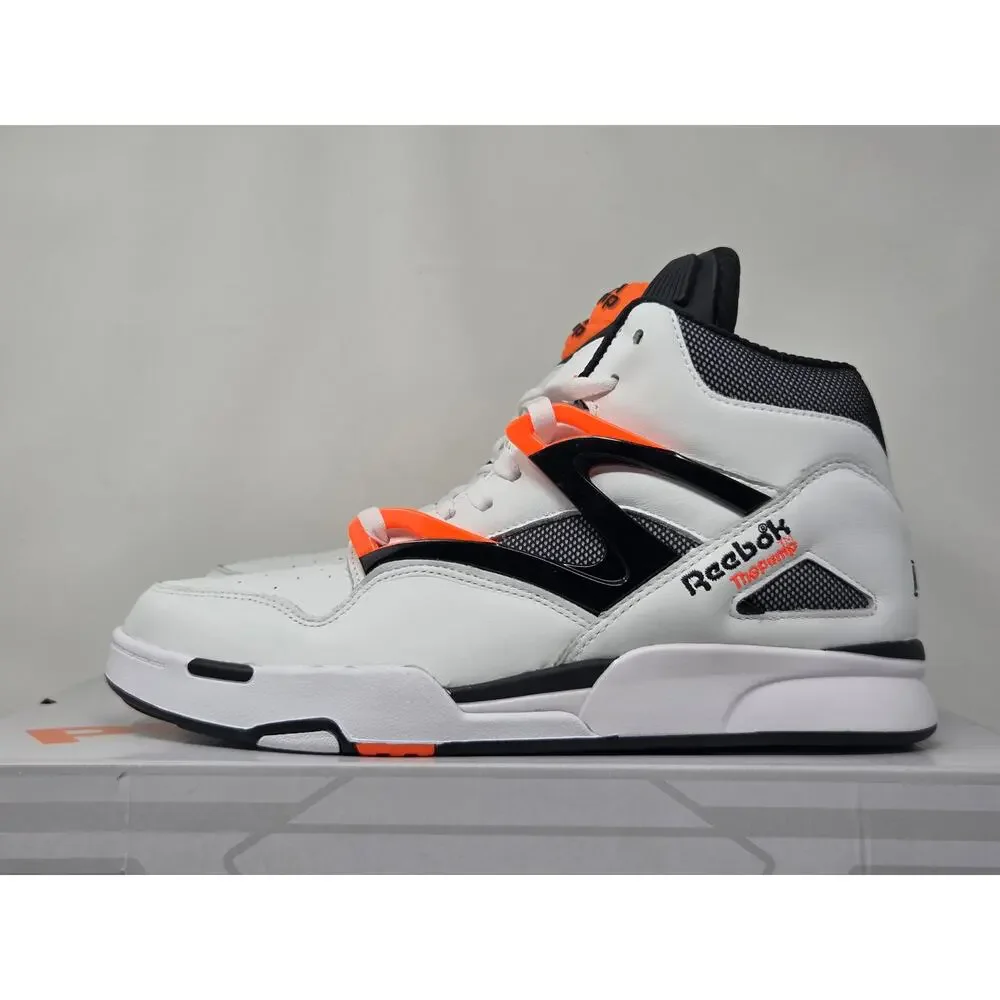 DS Reebok Pump Omni Zone II WHITE BLACK ORANGE G57540 - Picture 3 of 6